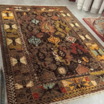 Afgan Geometrik Tribal Motifli El Dokuma Halısı