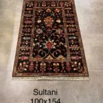 Afgan Siyah Sultani El Dokuma Halı