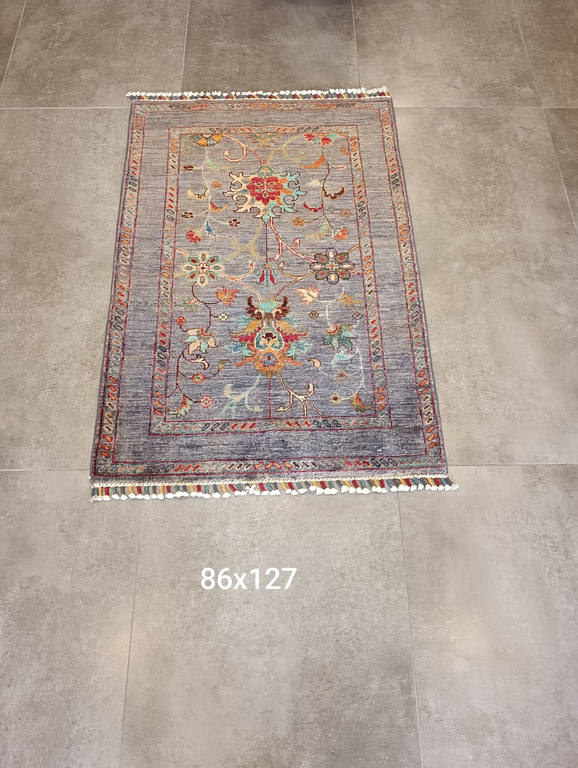 1747058977584 Sultani GRİ El dokuma Afgan Halısı - Görsel 1