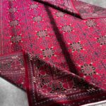 Modal İpek Afgan Desen 8731 Bordo Özel Tezgah Halısı